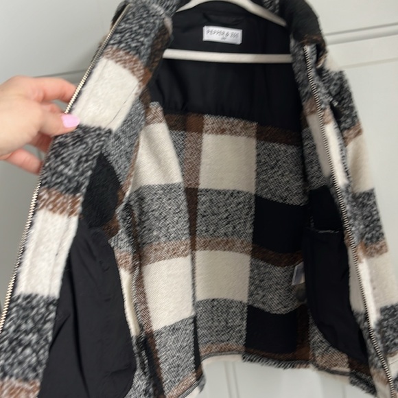 Kids Plaid Shacket - Picture 2 of 3